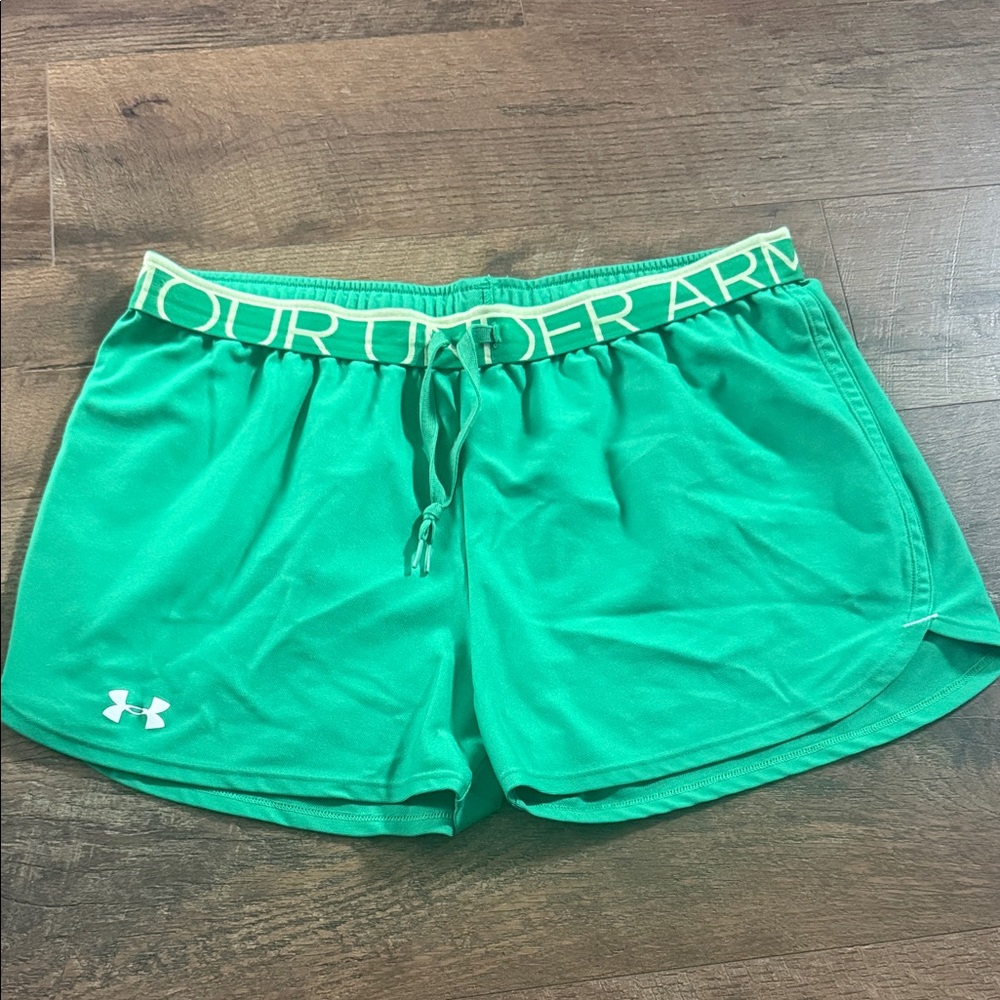 Under Armour Women's Vibrant Green Athletic Shorts